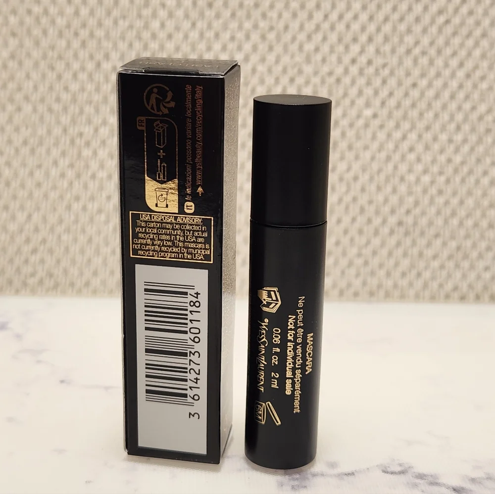 YSL Lash Clash Black Extreme Volume Mascara Travel Size .06 Oz
